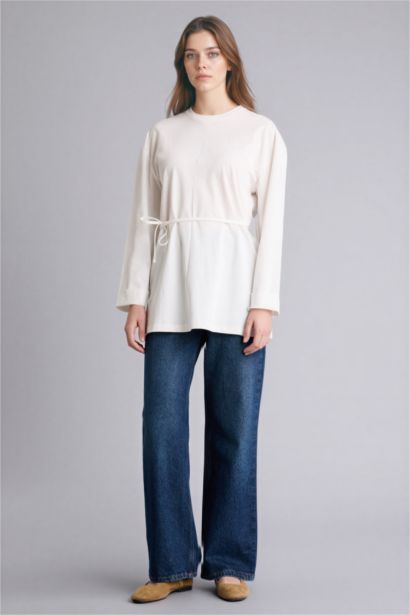 تونيك كم طويل قصة فضفاضة