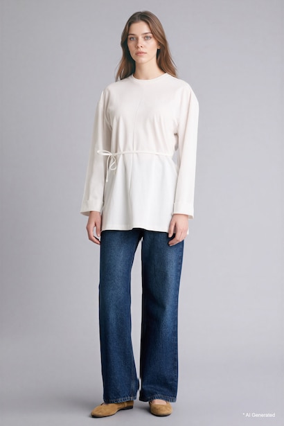 Loose Fit Long Sleeve Tunic