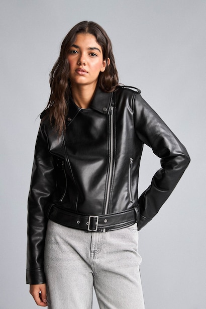 Faux Leather Jacket