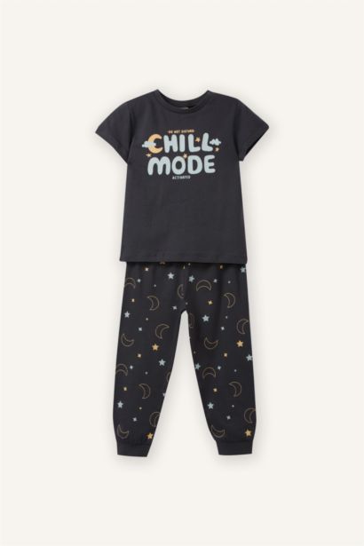 طقم بيجاما اولادي قصة عادية من قطعتين