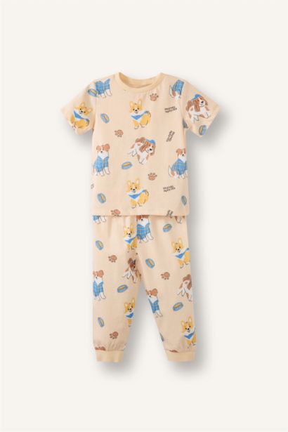 Baby Boy 2 Piece Printed Pyjamas Set