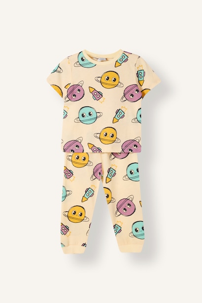 Baby Boy Patterned 4 Piece Pajama Set