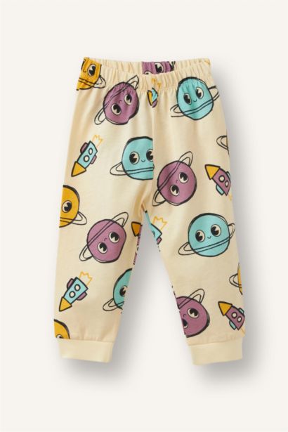 4 piece Regular Fit Printed Knitted Pyjamas