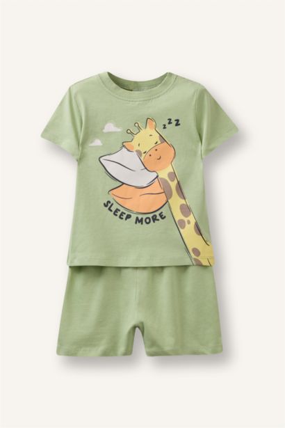 Baby Boy Patterned 2 Piece Pyjamas Set
