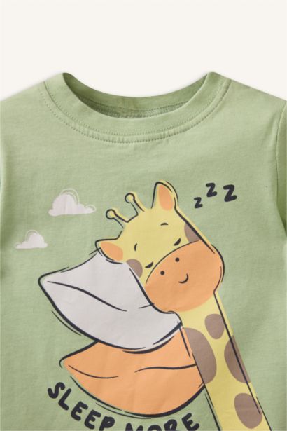 Desenli 2'li Pijama Takımı Erkek Bebek