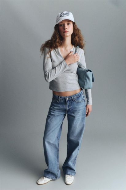 Low Waist Long Jeans