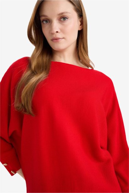 Boat Collar Knitwear Pullover