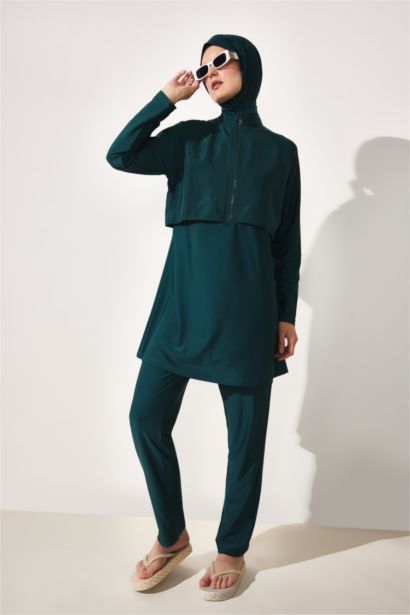 Regular Fit 5'Li Burkini Mayo