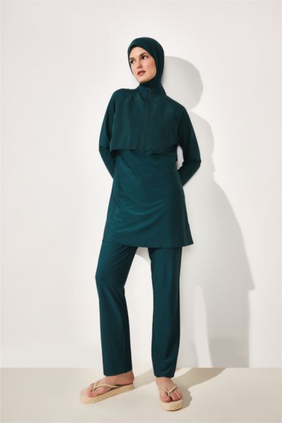 Regular Fit 5'Li Burkini Mayo