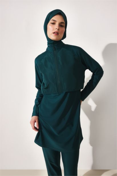 Regular Fit 5'Li Burkini Mayo