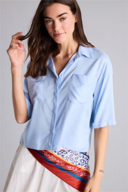 Boxy Fit Short Sleeve Shirt