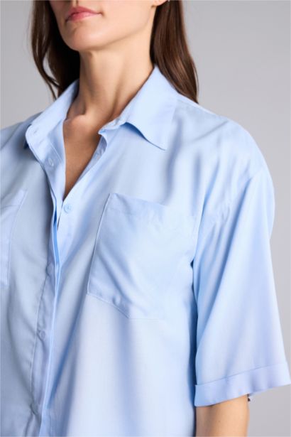 Boxy Fit Short Sleeve Shirt