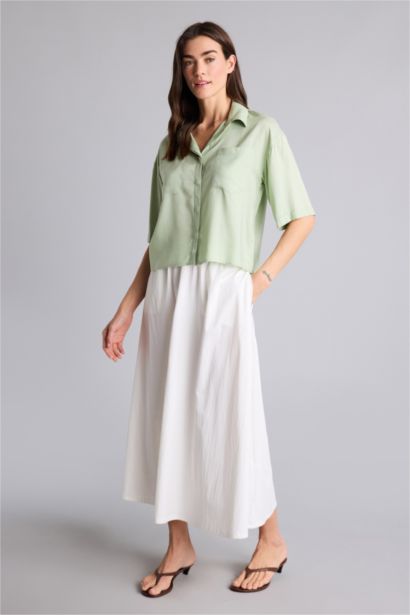 Boxy Fit Short Sleeve Shirt