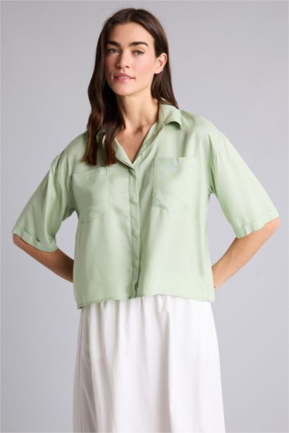 Boxy Fit Short Sleeve Shirt