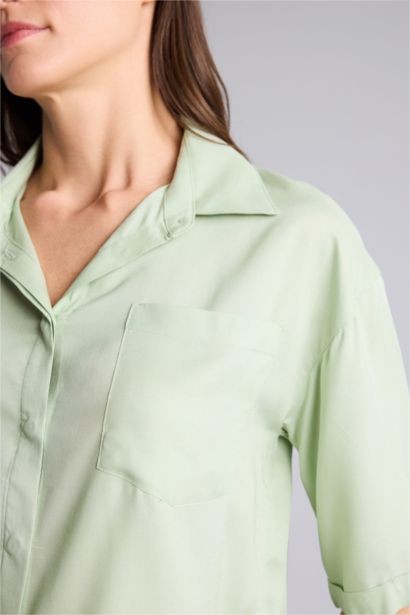 Boxy Fit Short Sleeve Shirt