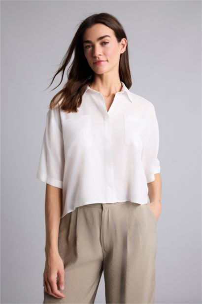 Boxy Fit Short Sleeve Shirt