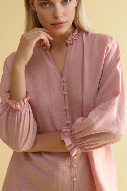 V-Neck Long Sleeve Shirt