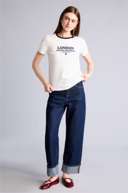 Regular Fit Ribana Short Sleeve T-Shirt