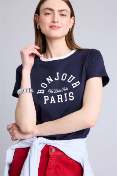 Regular Fit Ribana Short Sleeve T-Shirt