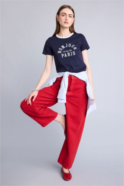 Regular Fit Ribana Short Sleeve T-Shirt