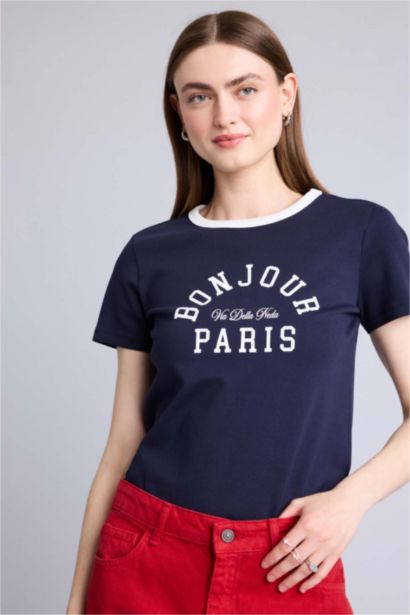 Regular Fit Ribana Short Sleeve T-Shirt
