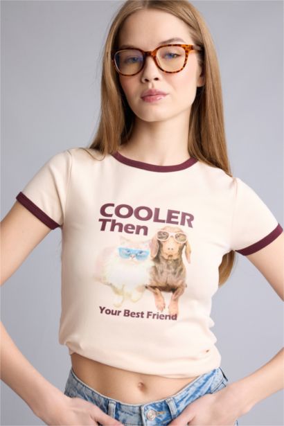 Slim Fit Ribana Short Sleeve T-Shirt