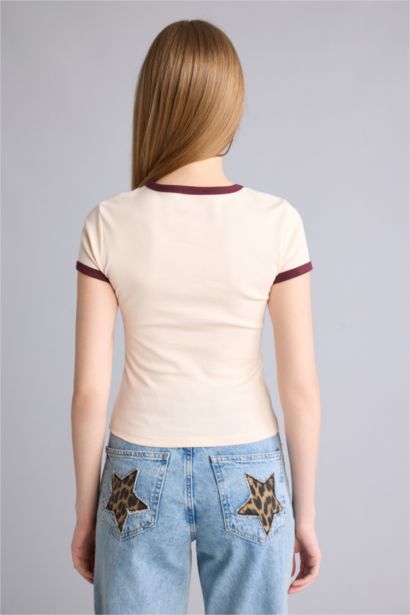 Slim Fit Ribana Short Sleeve T-Shirt