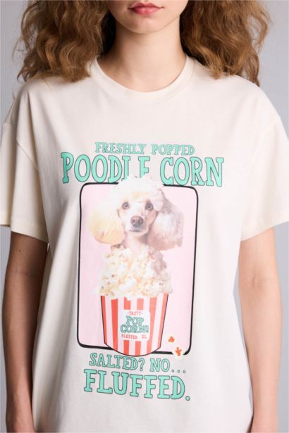 Oversıze Baskılı Tişört