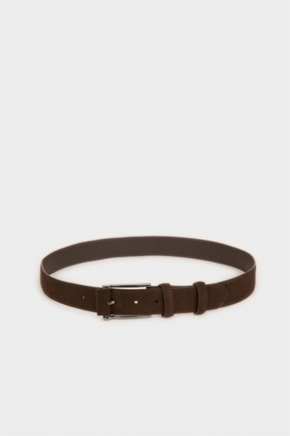 Man Rectangle Clasp Faux Leather