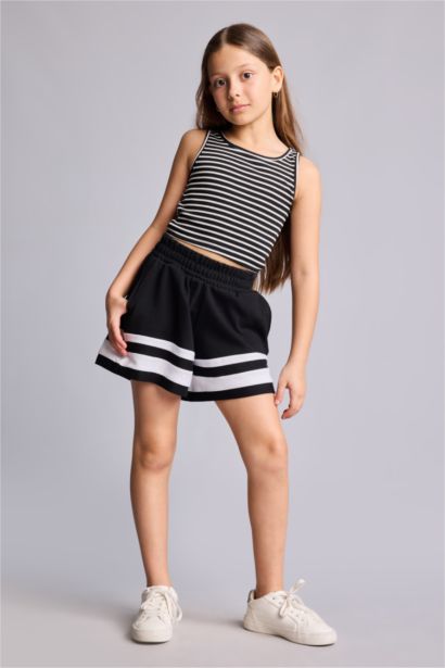 Short en piqué pour fille