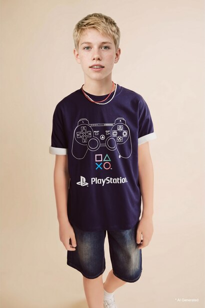 T-shirt oversize PlayStation pour garçon