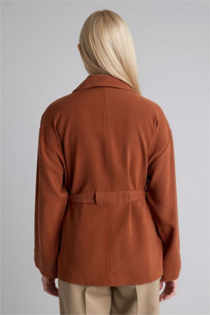 Relax Fıt Gömlek Yaka Uzun Kollu Gömlek