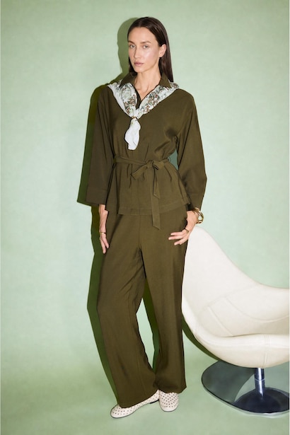 Straight Fit Trousers