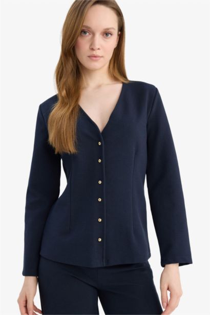 Regular Fit V-Neck Cardigan