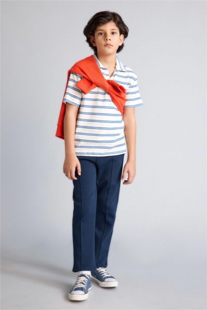 Çizgili Tişört Pantolon 2'li Takım Erkek Çocuk