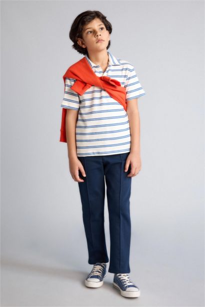 Çizgili Tişört Pantolon 2'li Takım Erkek Çocuk