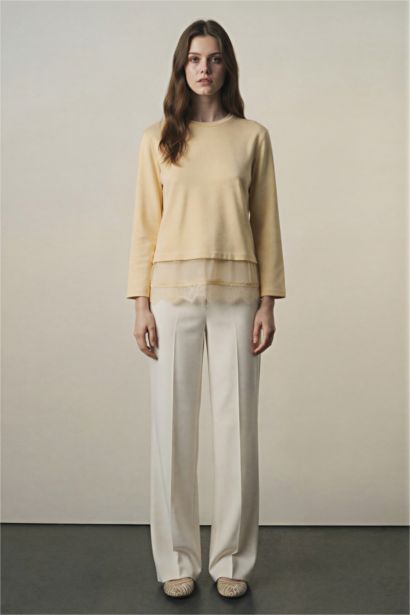 Regular Fit Crew Neck Sweat Tunic