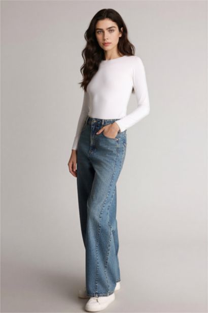 High Waist Baggy Fit Trousers