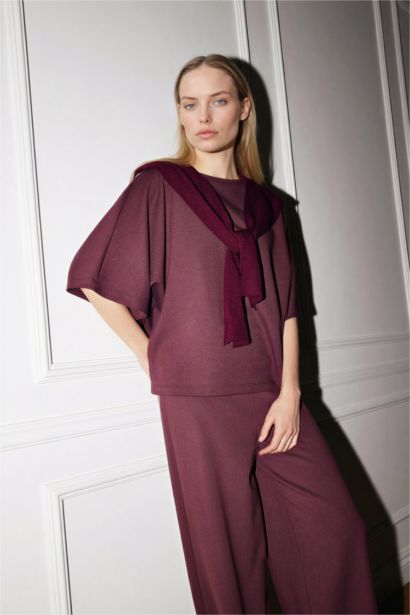 Boat Neck Long Sleeve T-Shirt