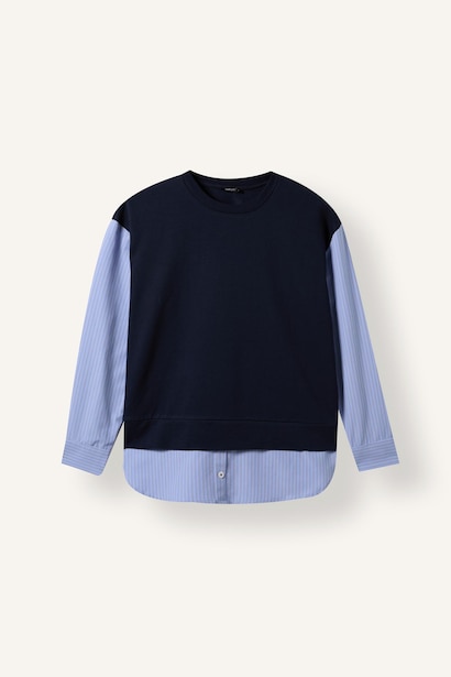 Regular Fit Thin Sweatshirt Fabric Sweat Tunic