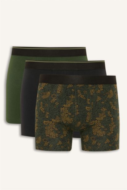 Regular Fıt Floral 3'lü Boxer