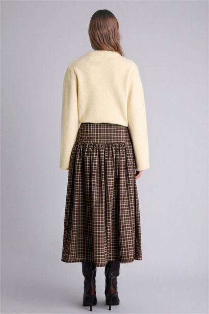 جيبة ماكسي بقصة A-Line وطبعة