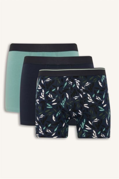 Regular Fıt Floral 3'lü Boxer