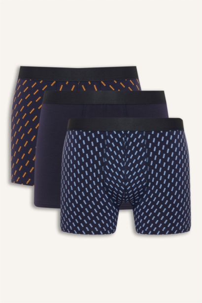 Regular Fıt Çizgili 3'lü Boxer