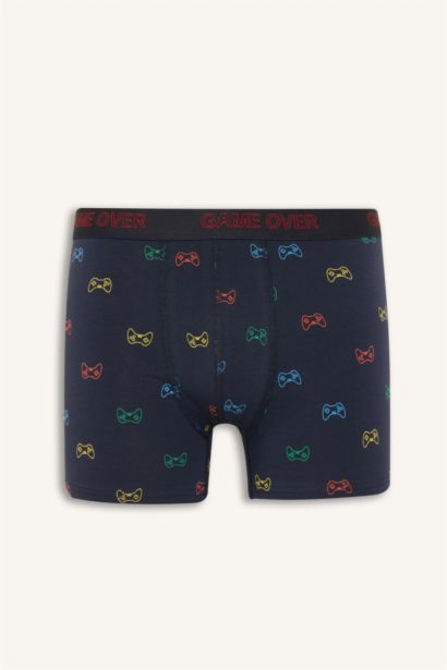 Regular Fıt Desenli 3'lü Boxer