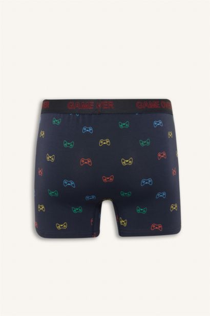 Regular Fıt Desenli 3'lü Boxer