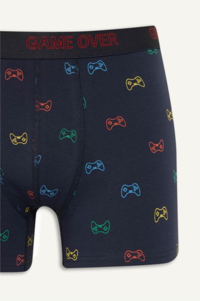 Regular Fıt Desenli 3'lü Boxer