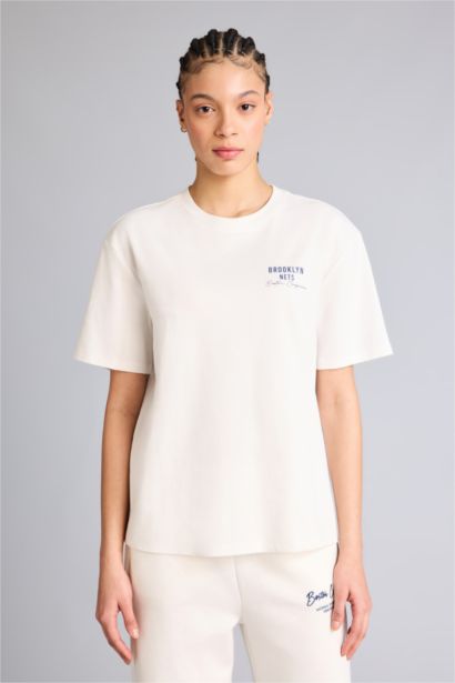 Relax Fit Short Sleeved NBA Brooklyn Nets T-Shirt