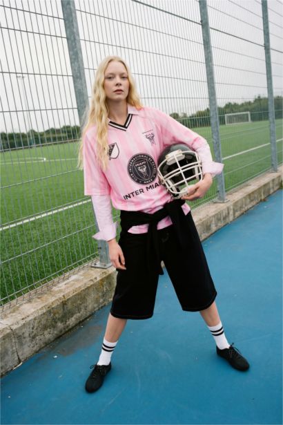 MLS Oversıze V Yaka Tişört