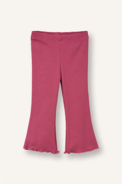 Baby Girl Flare Fit Ribbed Leggings